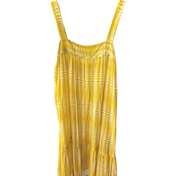 Lemlem Liya Kebede‎ Yellow Tiered Midi Dress Size Small - Picture 3 of 8